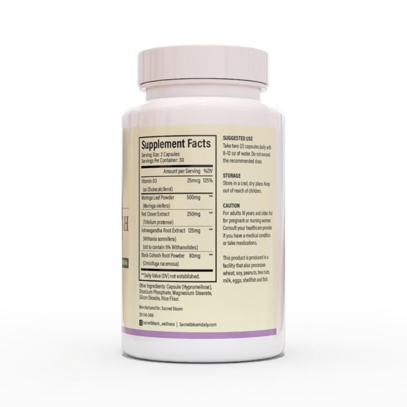 PM Capsule - Hot Flash Calm by Sacred Bloom 60 Capsules Dietary Supplement